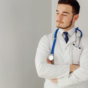 Doctor examines the patient . Medicine and health care concept.