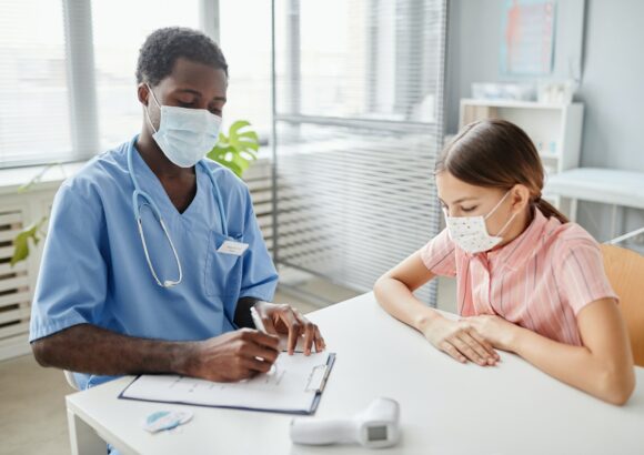 Girl Visiting Doctor Girl Visiting Doctor